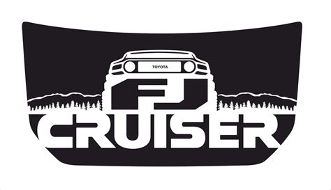 Toyota Fj Cruiser Hood Vinyl Decal Sticker Graphics Kit Etsy