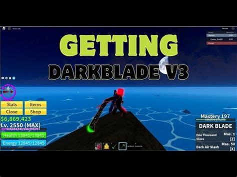 Getting Dark Blade V Blox Fruits Youtube