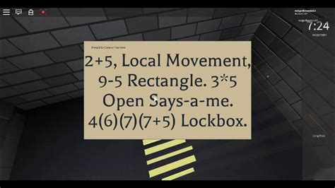 Roblox Escape Room Prison Break Shape Code