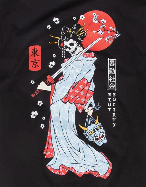 Riot Society Geisha Swords Mens Tee Black Tillys