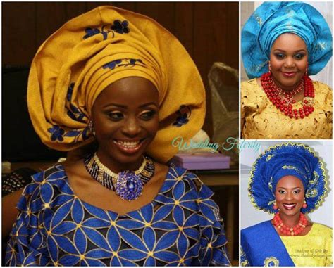 Aso Oke And Lace Attires For Yoruba Traditional Weddings 42 Colourful