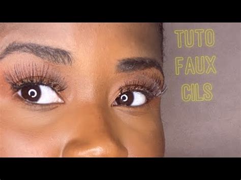 COMMENT POSER DES FAUX CILS FACILEMENT tuto débutante YouTube