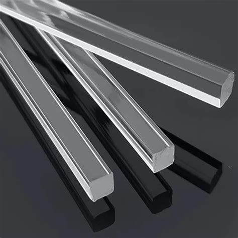 Custom Clear Transparent Square Acrylic Plexiglass Acrylic Rod Bar