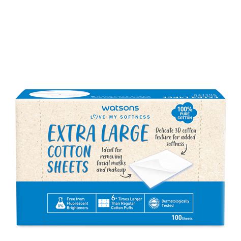 Shop Watsons Extra Large Cotton Sheets 100 sheets | Watsons UAE