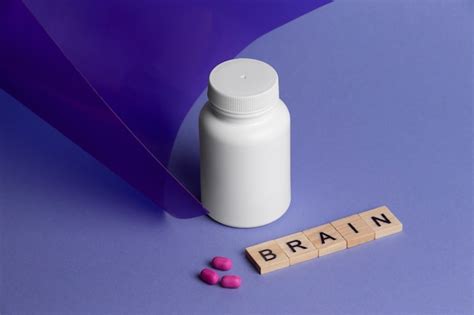 Free Photo | Brain booster pills still life