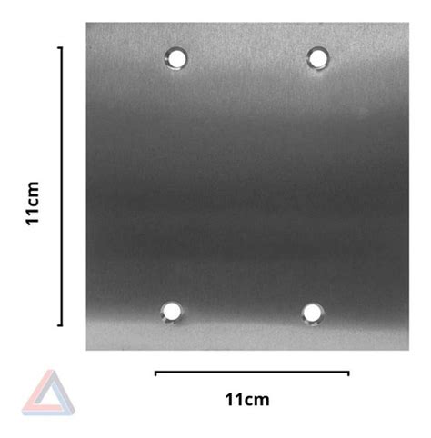 Espelho Placa De Piso X A O Inox Cega Polido Stamplac Mercadolivre
