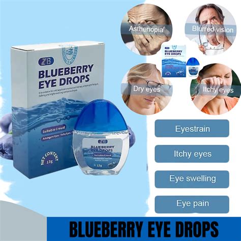 Original Blueberry Eye Drops For Clear Vision Dry Eye Anti Fatigue Eye