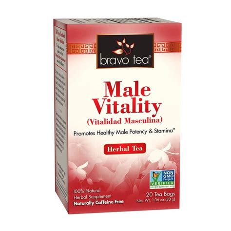 Bravo Tea Male Vitality Herbal Tea Caffeine Free Tea Bags Herbs