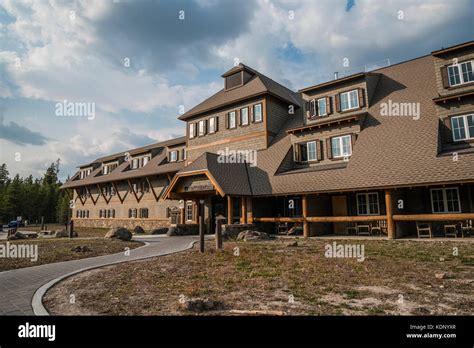 Yellowstone Canyon Lodge hotel at Canyon village at north Yellowstone ...