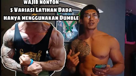 Cara Melatih Otot Dada Hanya Dengan Sepasang Dumble Youtube