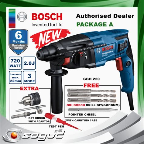 Bosch Gbh Rotary Hammer Drill Concrete In Sds Plus Mesin Gerudi