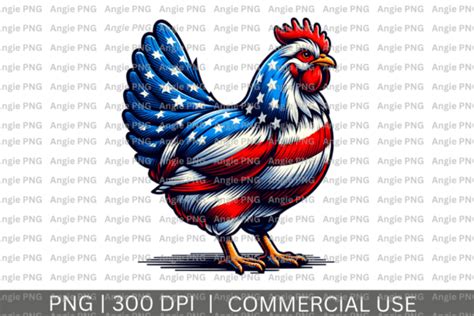 Patriotic Chicken 4th Of July PNG Graphic By Angela39503 Creative Fabrica