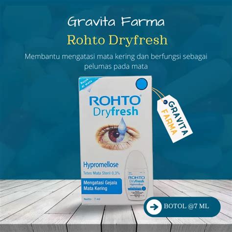 Rohto Dryfresh Rohto Dry Fresh 7 ML Obat Tetes Mata Untuk Mata