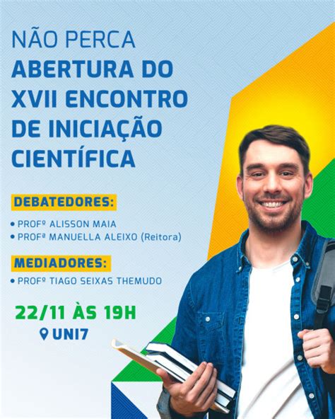 Palestra De Abertura Da Xvii Encontro De Inicia O Cient Fica Uni