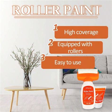 Peinture Blanche Pour Les Murs Kit De Rouleau De Peinture Portable