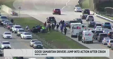 Good Samaritan Jumps Into Action After Crash Cbs Minnesota