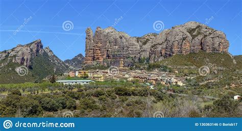 Aguero Village, Aragon, Spain Stock Photo - Image of travel, europe: 130363146