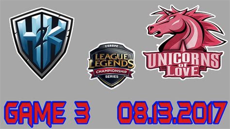 Uol Vs H K Game Highlights Eu Lcs Summer W D H K Vs Unicorns Of