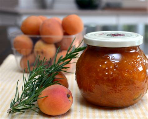 Easy Apricot Jam With Rosemary