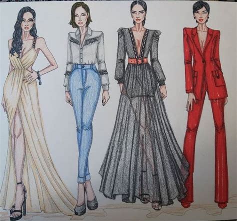 Pin De Maria Lucia Souza Em Croquis De Moda Feito A M O