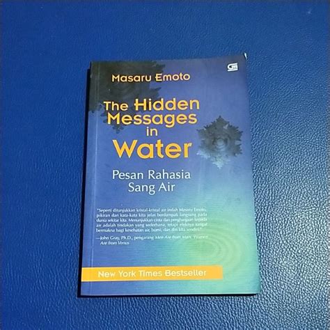 Jual BUKU MASARU EMOTO THE HIDDEN MESSAGES IN WATER PESAN RAHASIA SANG