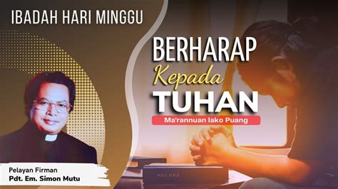 Ibadah Minggu 18 September 2022 Youtube