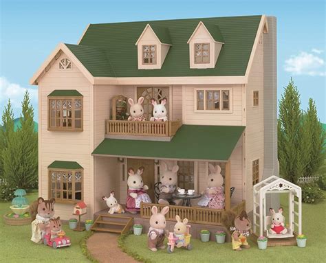 Sylvanian Families Green Hill House Oakwood Manor Ha 35 Epoch Calico