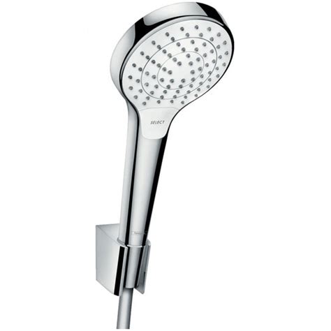 Hansgrohe Croma Select S White Chrome Hand Shower Holder Set Vario