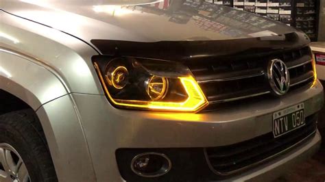 Vw Amarok Modificacion De Opticas Drl 3d Secuencial Y Faros Traseros