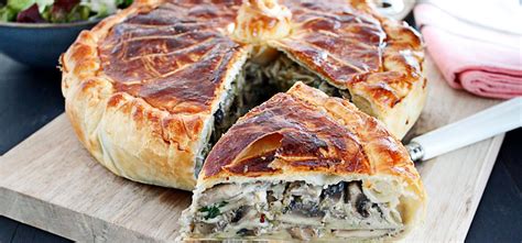 Tourte aux champignons végétarienne WUNDA