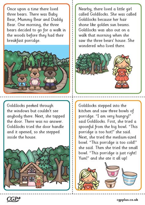 Goldilocks And The Three Bears Sequencing