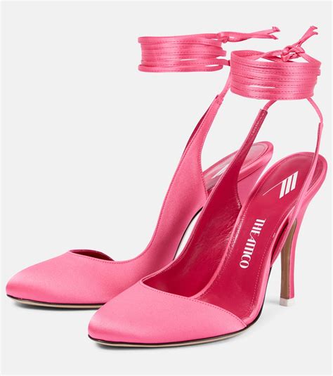 Carrie Satin Pumps In Pink The Attico Mytheresa