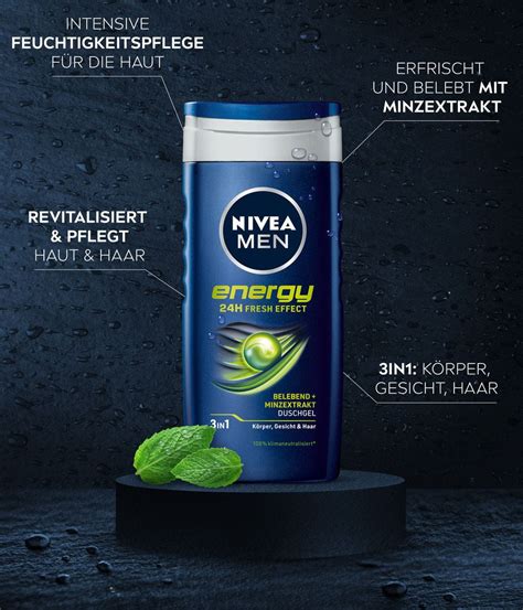 Duschgel Energy mit Minzextrakt für Männer NIVEA MEN