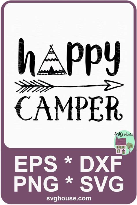 Happy Camper Svg Happy Camper Clipart Camper Svg Happy Campers Svg