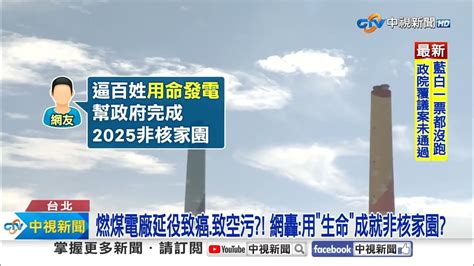 推廢核 麥寮 燃煤電廠 卻延役 專家轟 增致癌風險 反潮流 │中視新聞 20240621 Youtube