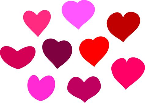 Color Hearts Clip Art At Clker Vector Clip Art Online Royalty