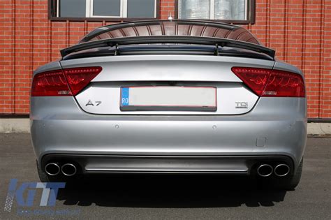 Rear Bumper Valance Diffuser Suitable For Audi A7 4G 2010 2014 With