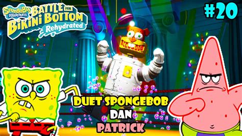 Spongebob Dan Patrick Melawan Robot Sandy Spongebob Battle For Bikini