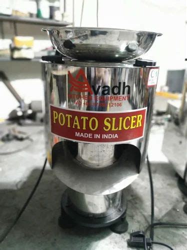 Semi Automatic Stainless Steel Potato Slicer Machine 1 Hp 200 250kg