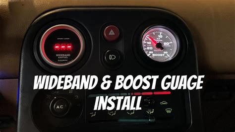 Wideband And Boost Gauge Install On The Miata Youtube