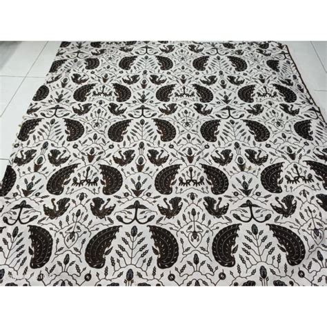 Jual Kain Batik Print Putihan Kain Batik Monokrom Hitam Putih Batik