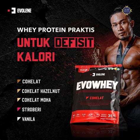 Jual Evowhey Evolene Whey Protein Sachet Suplemen Fitness Suplemen