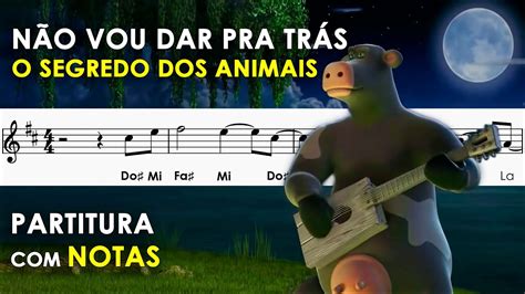 Não Vou Dar Pra Trás Partitura Notas para Flauta Doce Violino