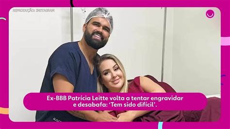 Ap S Dois Anos De Tentativas Ex Bbb Patr Cia Leitte Fala De