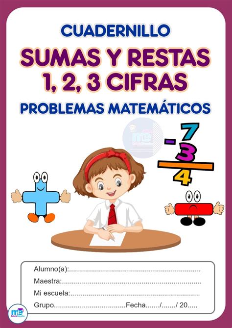 Cuadernillo De Sumas Y Restas 1 2 3 Cifras Problemas MatemÁticos Problemas Matemáticos Suma