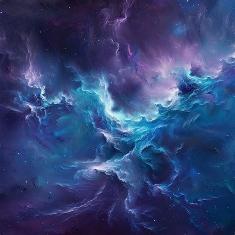 Premium Photo | Celestial Blue and Ethereal Purple Gradient Background