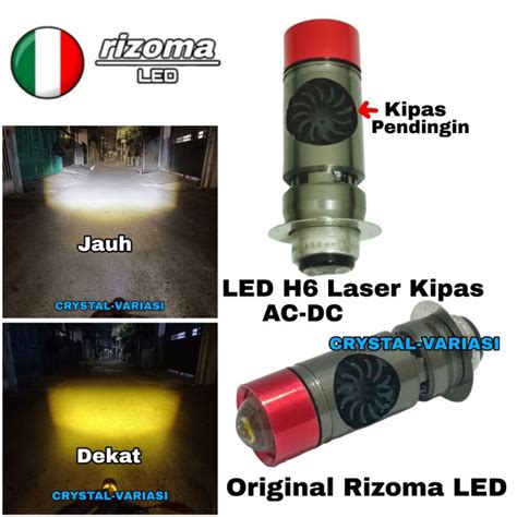 Jual Lampu Utama Bebek Matic Rizoma Led H Laser Plus Kipas Pendingin