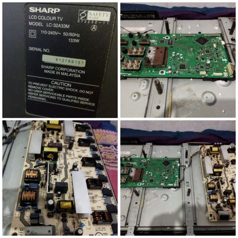 Jual SPAREPART TV LCD SHARP LC 32A33M MB PSU MAINBOARD POWERSUPPLY