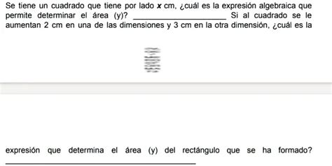 Solved Se Tiene Un Cuadrado Que Tiene Por Lado X Cm Cu L Es La