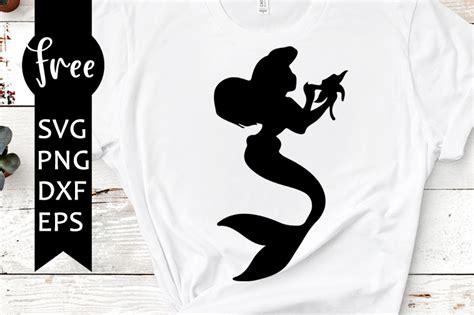 Disney Princess Ariel Silhouettes